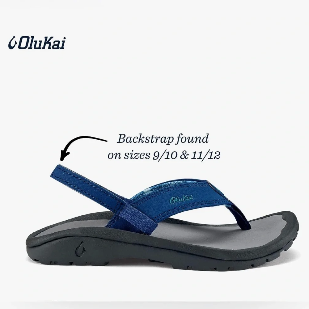VGUC Sz. 9/10 OLUKAI Ohana Boy's Beach Sandals, Quick-Dry Flip-Flop